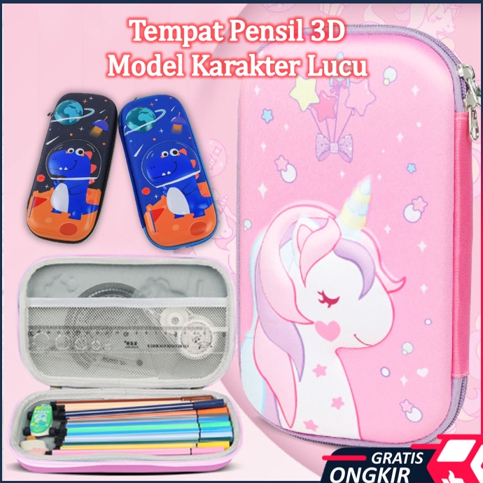 

New Deal Gratis Ongkir S5626 Tempat Pensil 3D Model Terbaru Kotak Pensil Tempat Pensil Anak Sekolah 3D Bahan EVA Anti Air