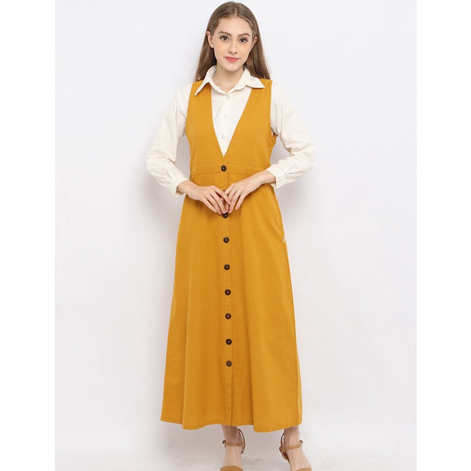 C6369 Rodeo  Overall Wanita  Camille Overall  Mustard