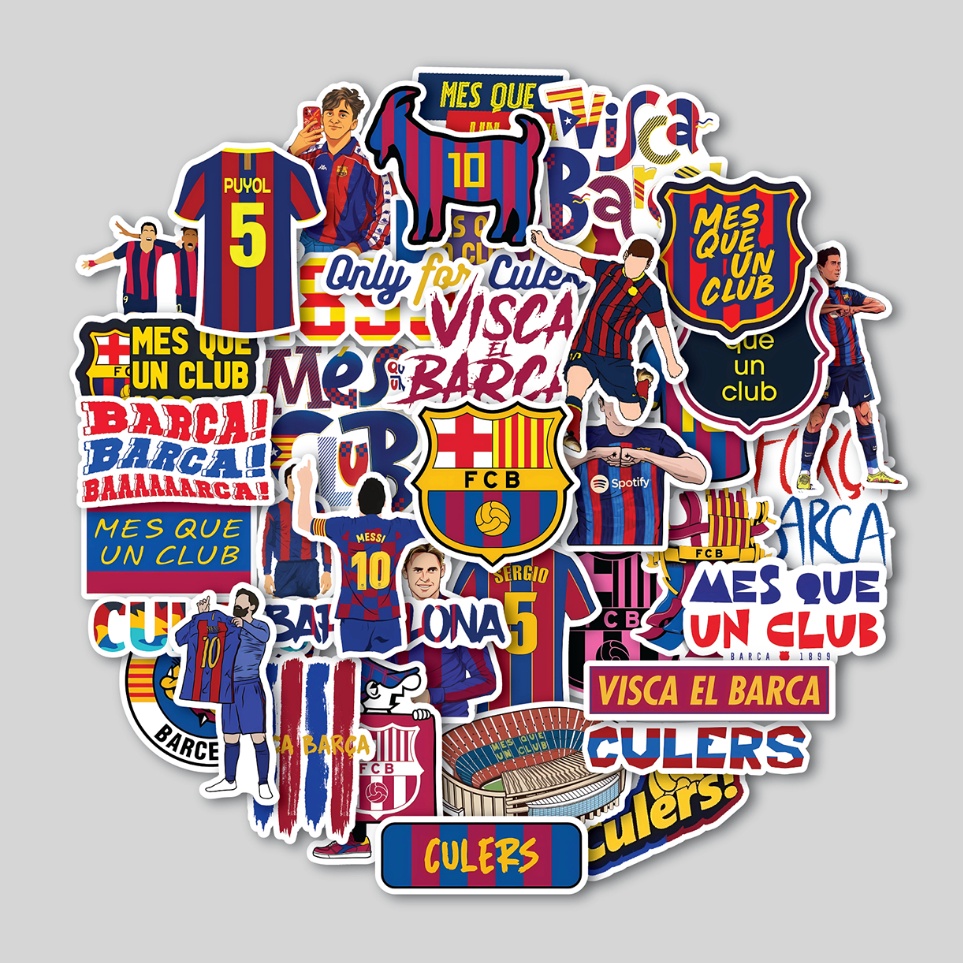 

Eksklusif STICKER PACK BARCELONA STICKER TUMBLER STIKER LAPTOP KOPER HELM