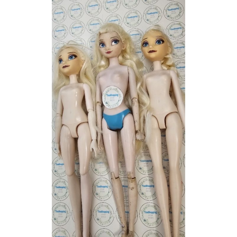 Boneka Barbie Elsa Frozen ori classic & mattel junk