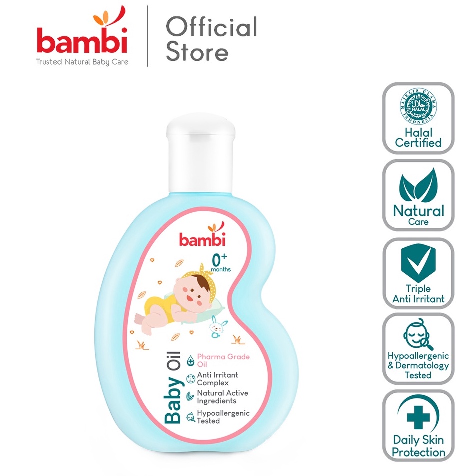 

Super Sale Bambi Baby Oil 1ml Baby Oil Pijat Bayi Kulit Normal tif