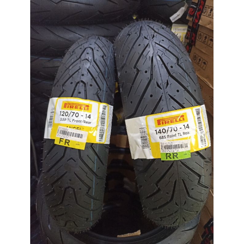 PAKET AEROX BAN PIRELLI ANGEL SCOOTER 120/70 & 140/70 R 14