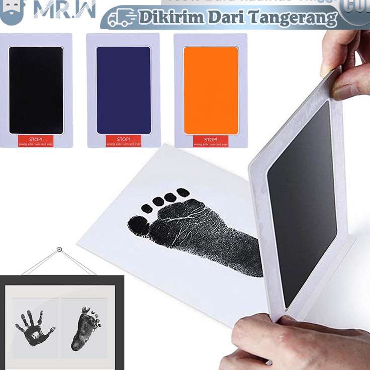 

Baby Handprint Footprint Ink PadBantalan Tinta Cap Telapak Kaki Bayi untuk memperingati