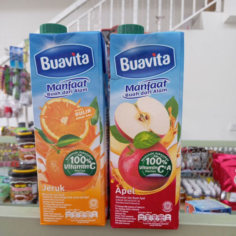 

Buavita Minuman Sari Buah 1000 Ml All Varian Rasa