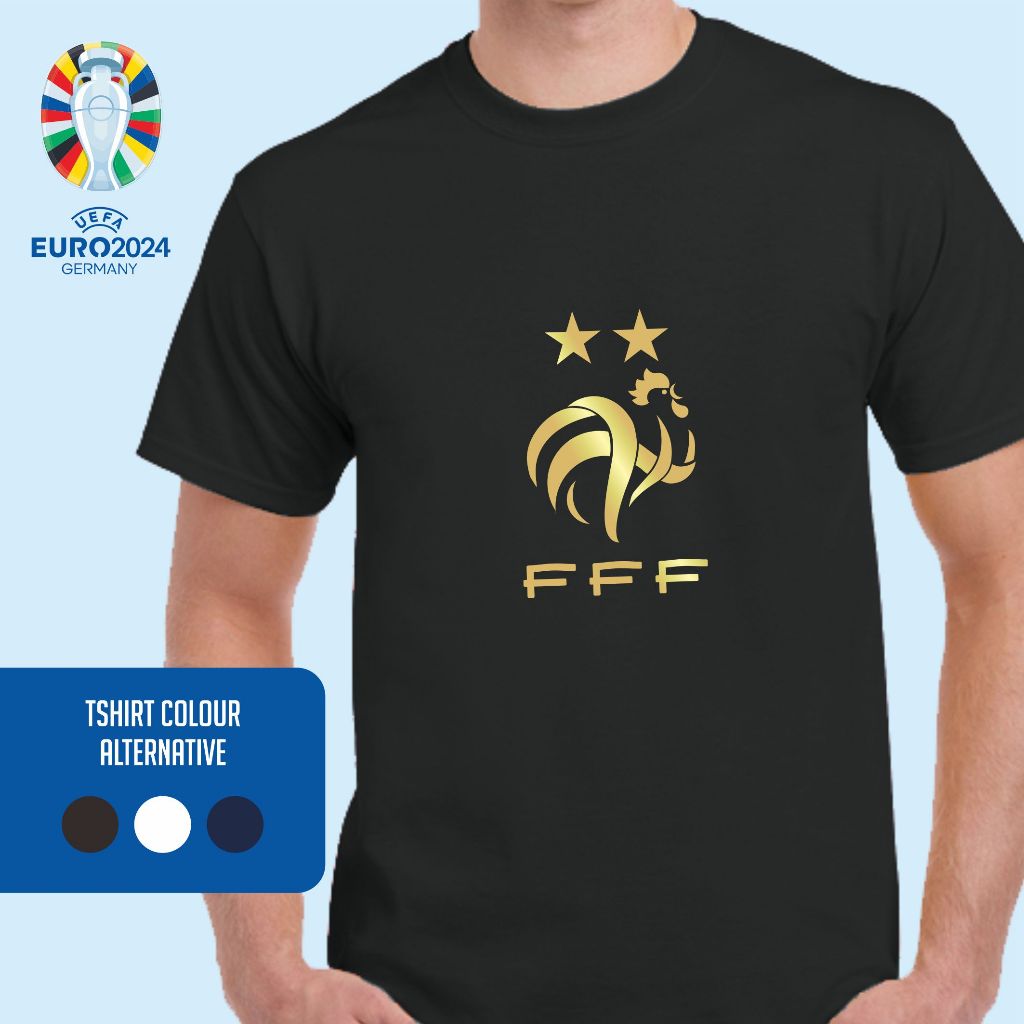 Kaos Fans Timnas Prancis Euro 2024 Gold