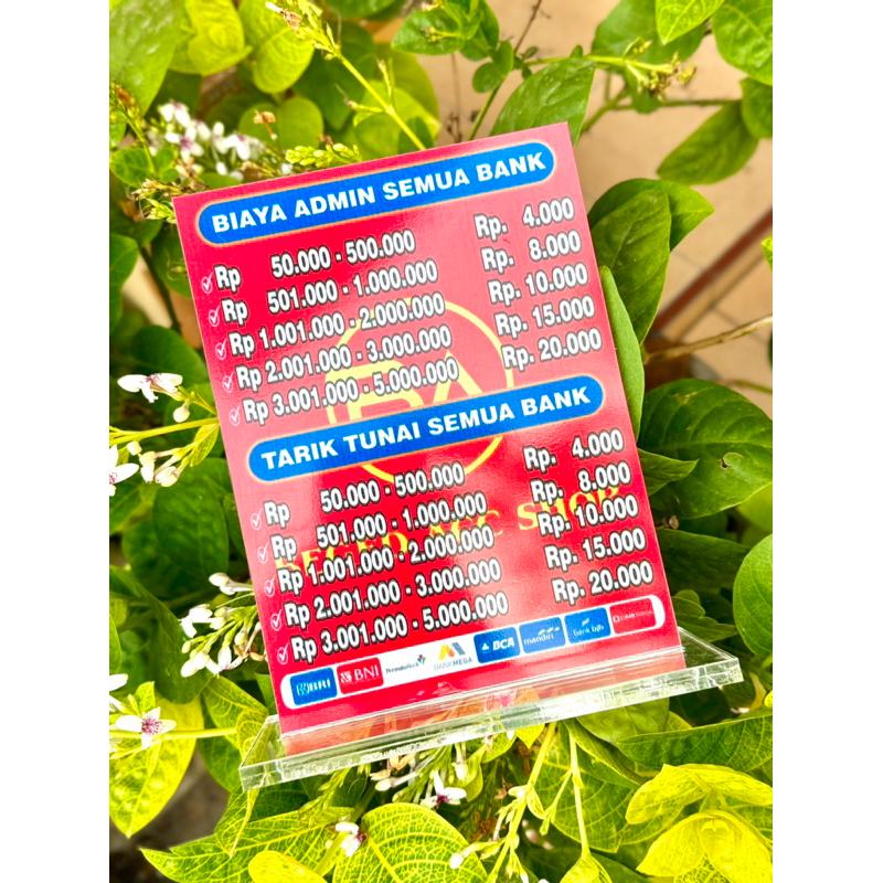 

BAHAN TEBAL BISA CUSTOM AKRILIK DAFTAR HARGA UKURAN 15x20