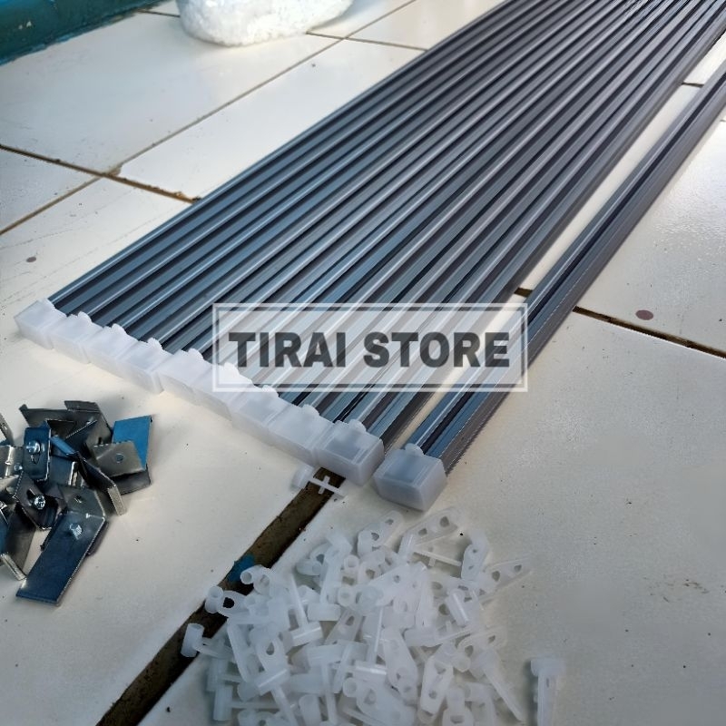 Batang Gorden Fullset 150 cm  1 meter  besi Horden lengkap kawat s Tirai pintu Tirai jendela