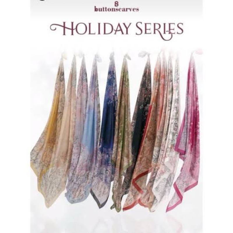 NEW SCARF BUTTONSCARVES HOLIDAY SERIES ORIGINAL