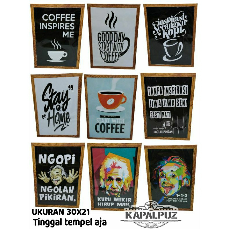 HIASAN DINDING CAFE DEKORASI