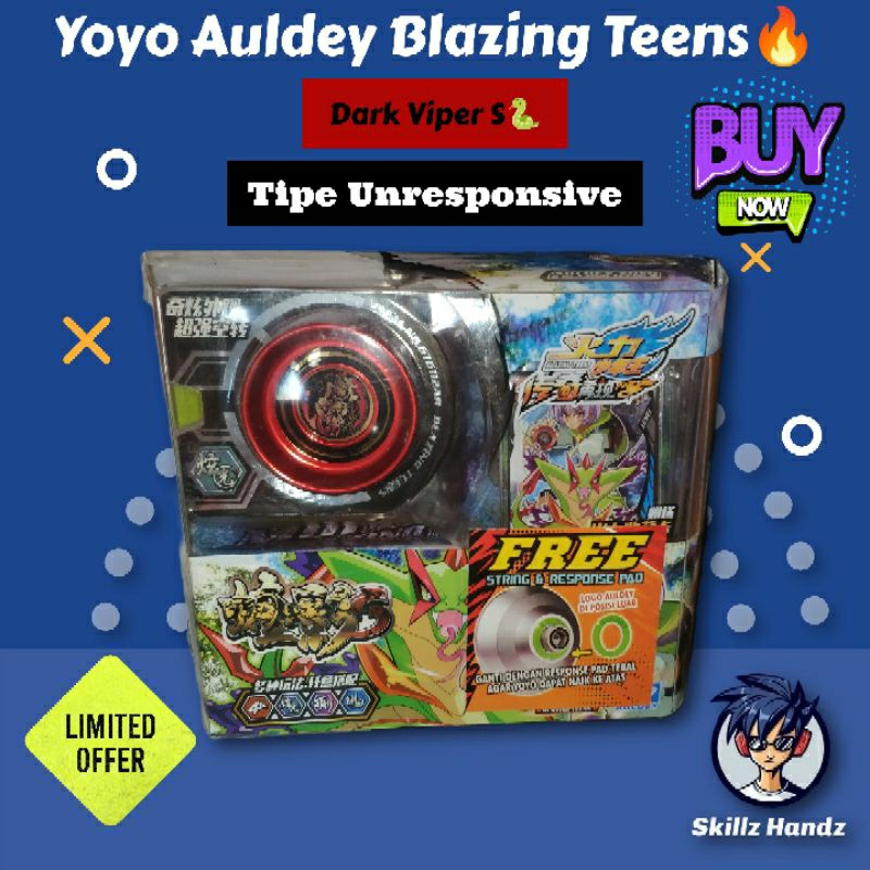 Yoyo Original Auldey Blazing Teens Dark Viper S (Unresponsive)