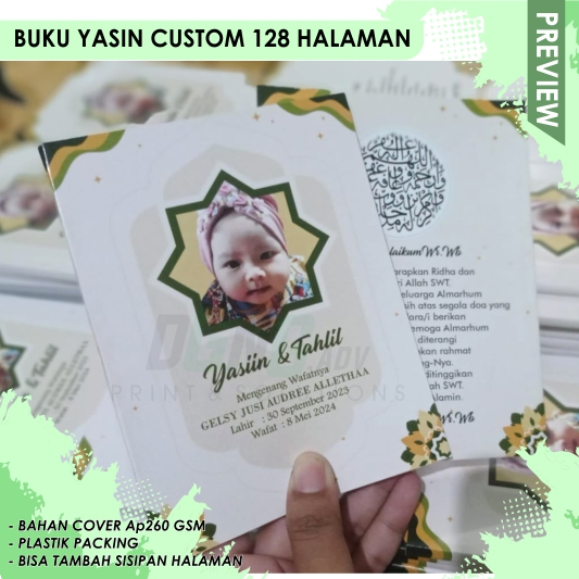 BUKU YASIN CUSTOM + FOTO