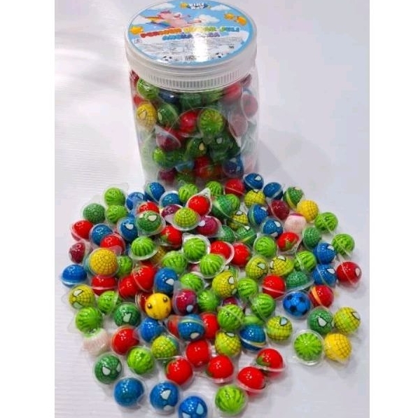 

[1 TOPLES] Permen Jelly Lunak Mini mix rasa buah isi 200pcs/toples