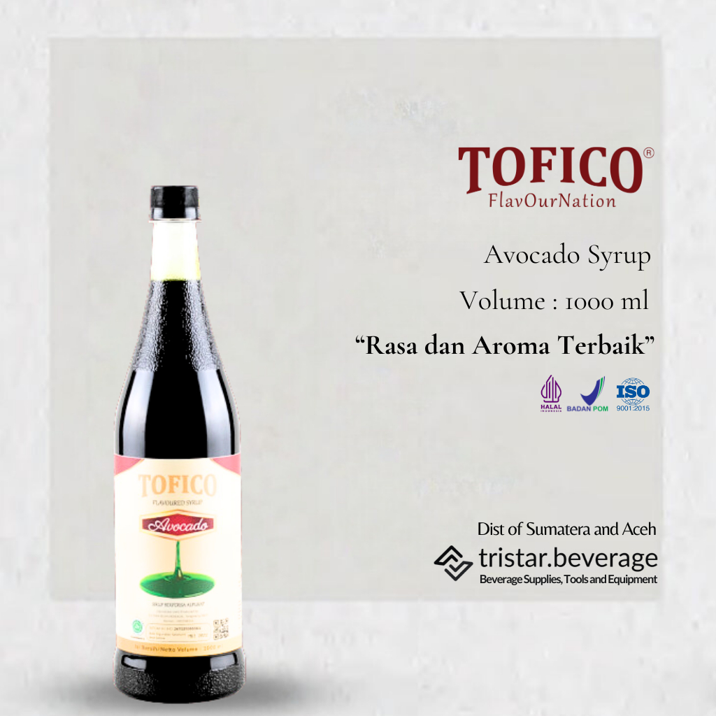 

RASA ORIGINAL - Sirup Premium Buah Alpukat / Avocado - Tofico Syrup 1 Liter