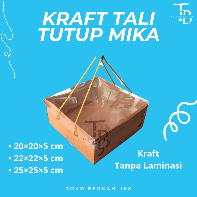 

(ISI 10 PCS) {TINGGI 5 CM} DOS / DUS KRAFT TALI TUTUP MIKA / DUS HAMPERS TUTUP MIKA / DOS HANTARAN TUTUP MIKA TINGGI 5 CM
