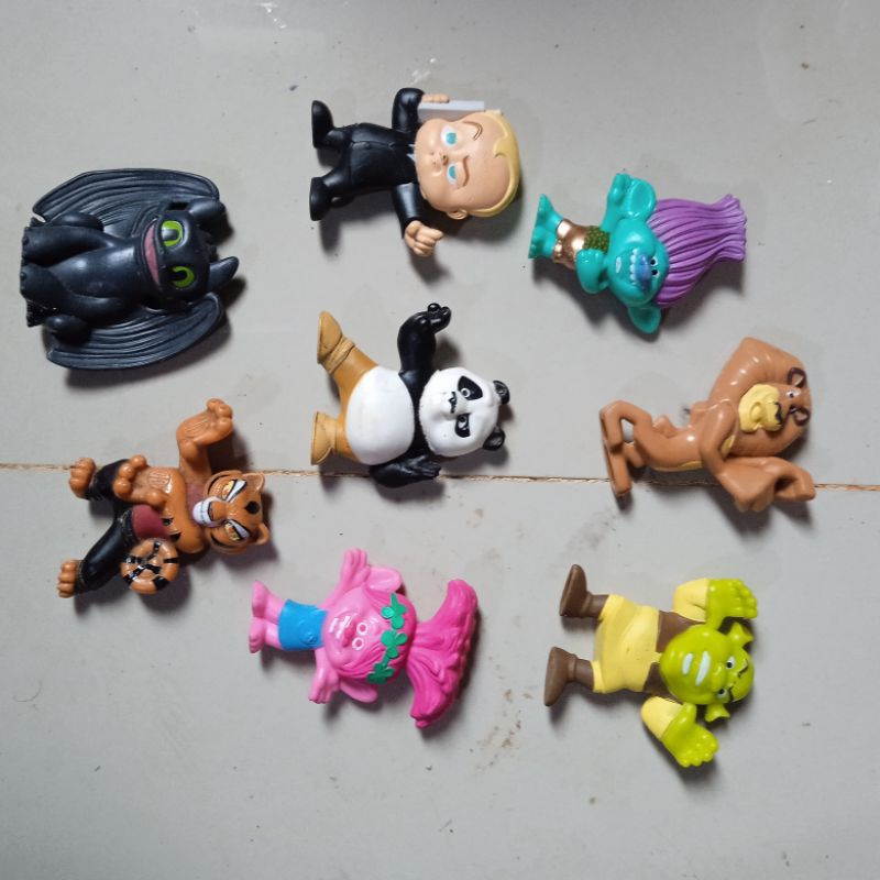 happy meal toy dream works figure full set po tigger troll shrek boss baby