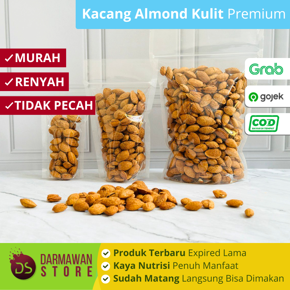 

Kacang Susu Almond 1 Kg / Almond Kulit Panggang / Almond Kult Matang / Almond Kulit Susu / Almond Kulit Rasa Susu / Almond Kiloan