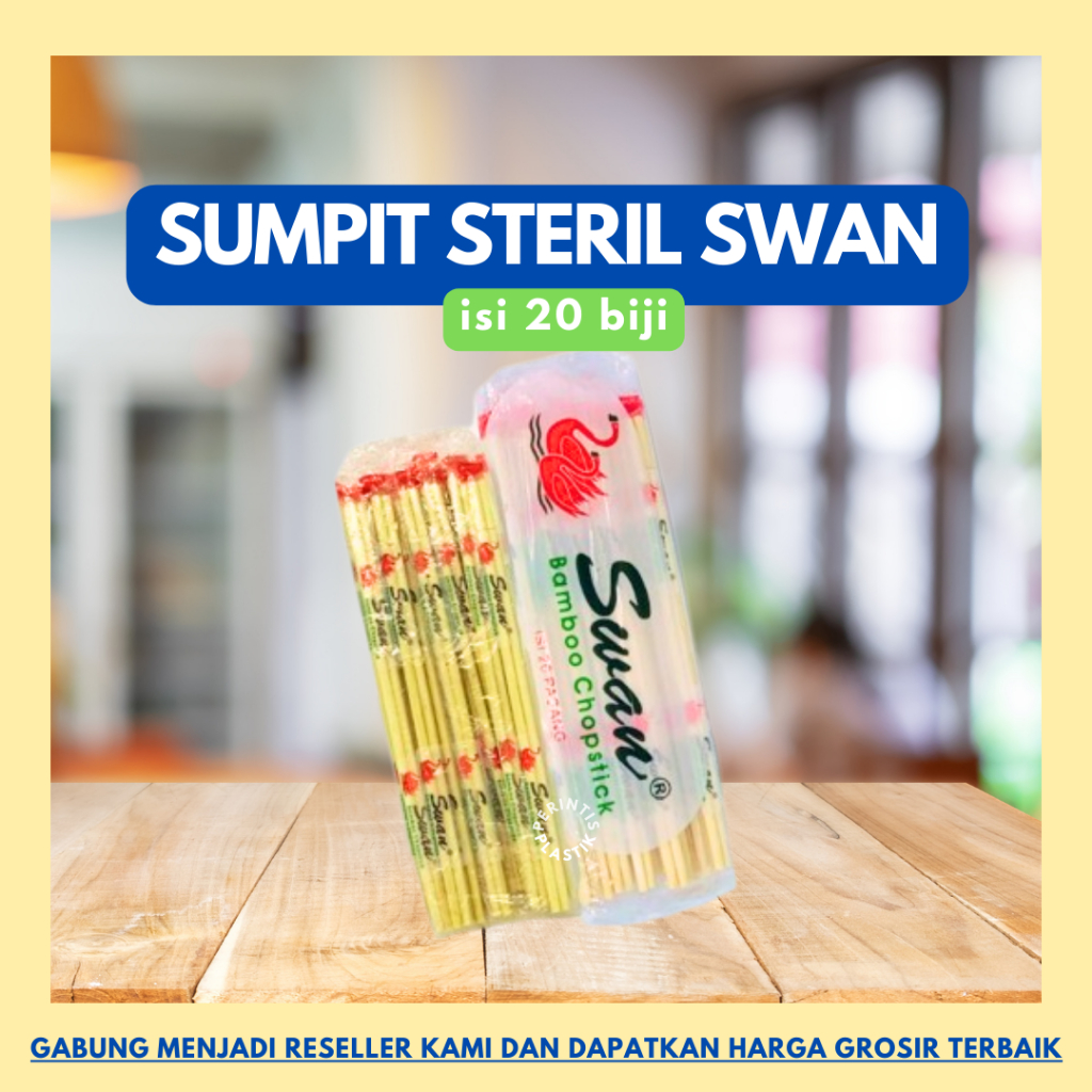 Sumpit Swan isi 20pcs/Sumpit Steril