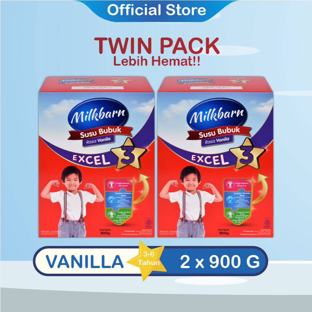 

Milkbarn Excel 3 Susu Pertumbuhan Anak Usia 3-6 Tahun