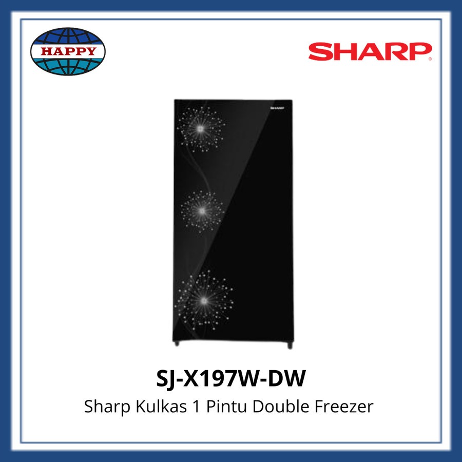 Kulkas Sharp SJ-X197W-DW 1 Pintu Double Freezer