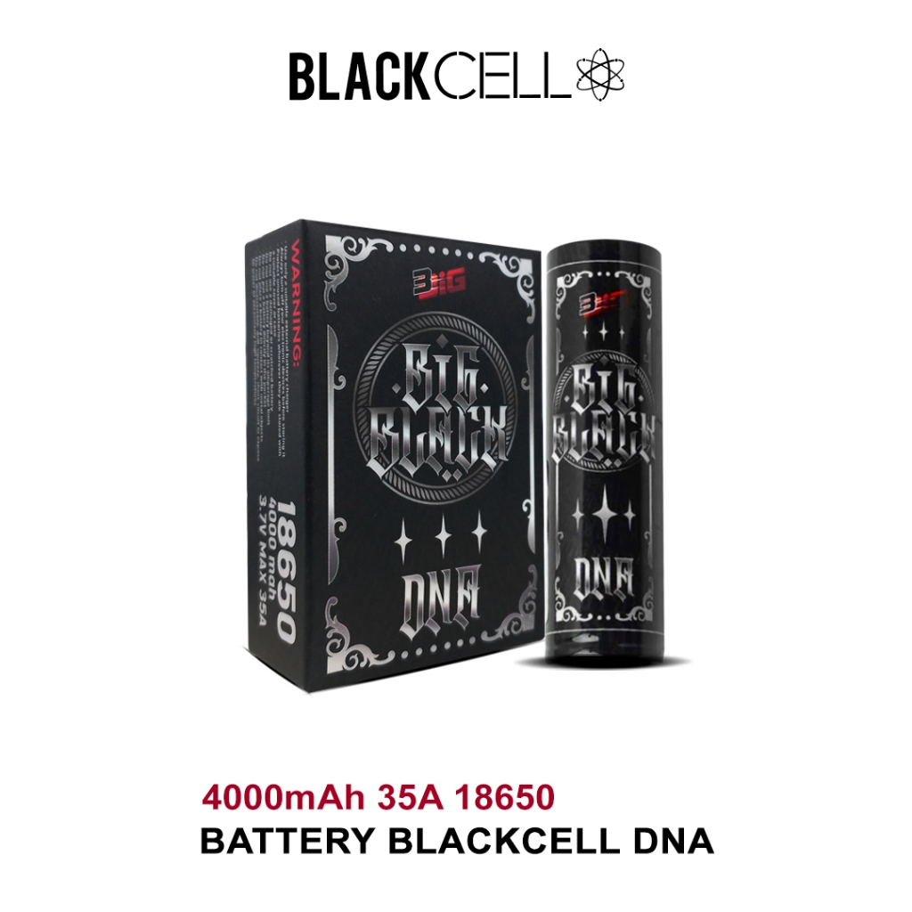 Baterai 18650 Blackcell DNA 4000 mAh INR 18650 35A - Battery Black Cell Authentic | Batre | Batrai