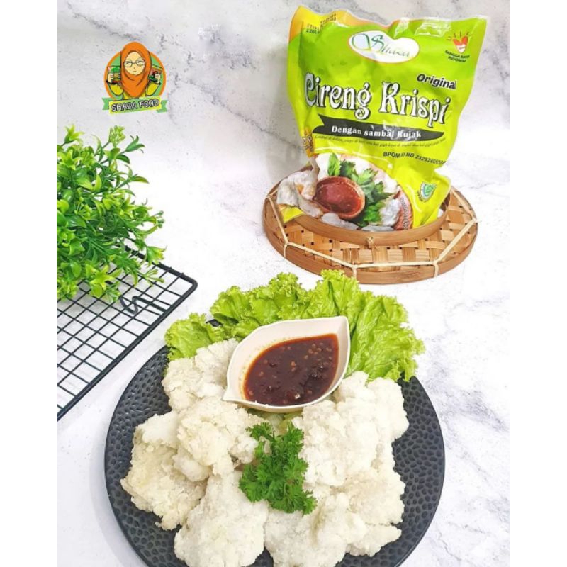 

Cireng Crispy Shaza Original dengan Sambal Bumbu Rujak Cireng