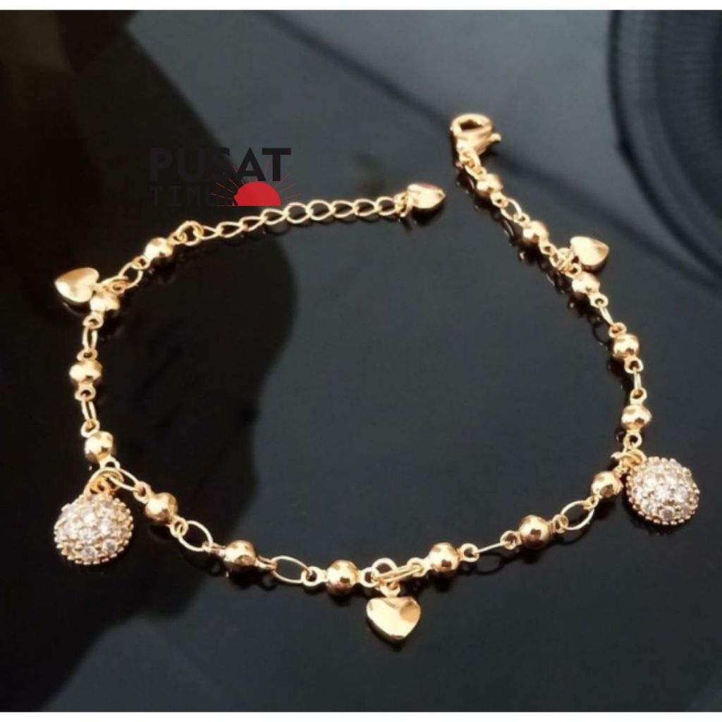 Gelang Xuping Bola Setengah Fashion Wanita | Perhiasan Wanita | PUSAT TIMUR