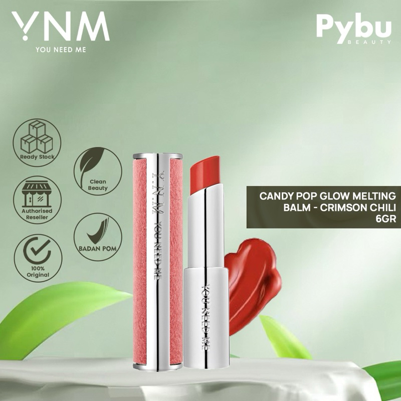 YNM Candy Pop Glow Melting Balm (Crimson Chilli)
