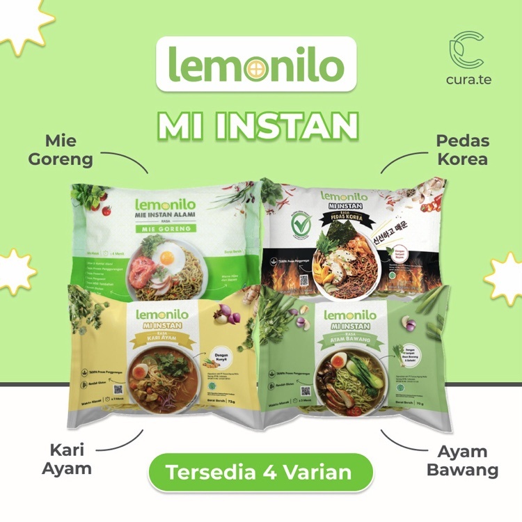 

LEMONILO MIE INSTAN GORENG KUAH PEDAS KOREA KUAH RAMEN JEPANG LEMONILO SOTO KARE | MI SEHAT ALAMI NOODLE