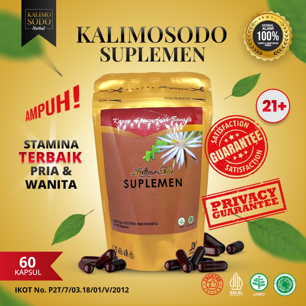 Kalimosodo Herbal Suplemen untuk Pria dan Wanita Multivitamin