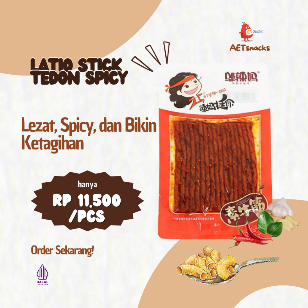 

*AETsnacks* Latiao Stick Spicy Tedon [HALAL]