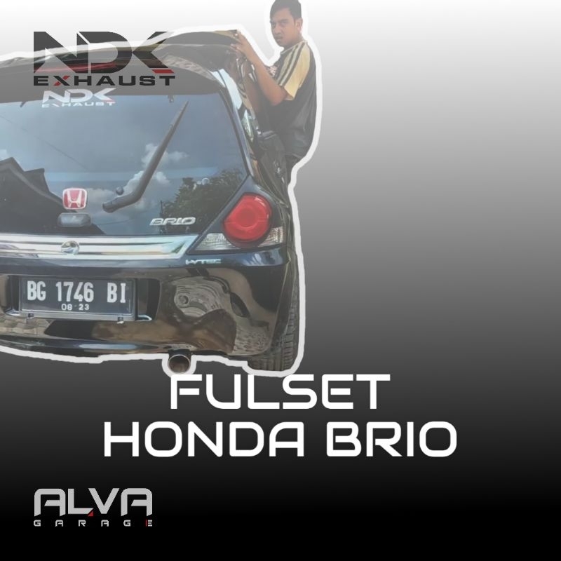 NDK KNALPOT FULLSYSTEM HONDA BRIO NON PNP BASS HARIAN KNALPOT RACING SEMUA MOBIL HONDA BRIO NDK EXHA