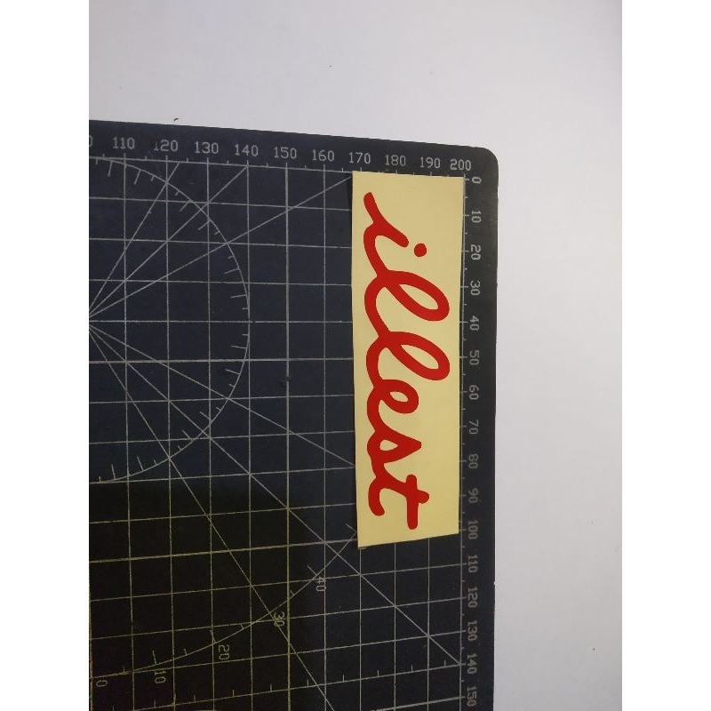 

cutting stiker illest