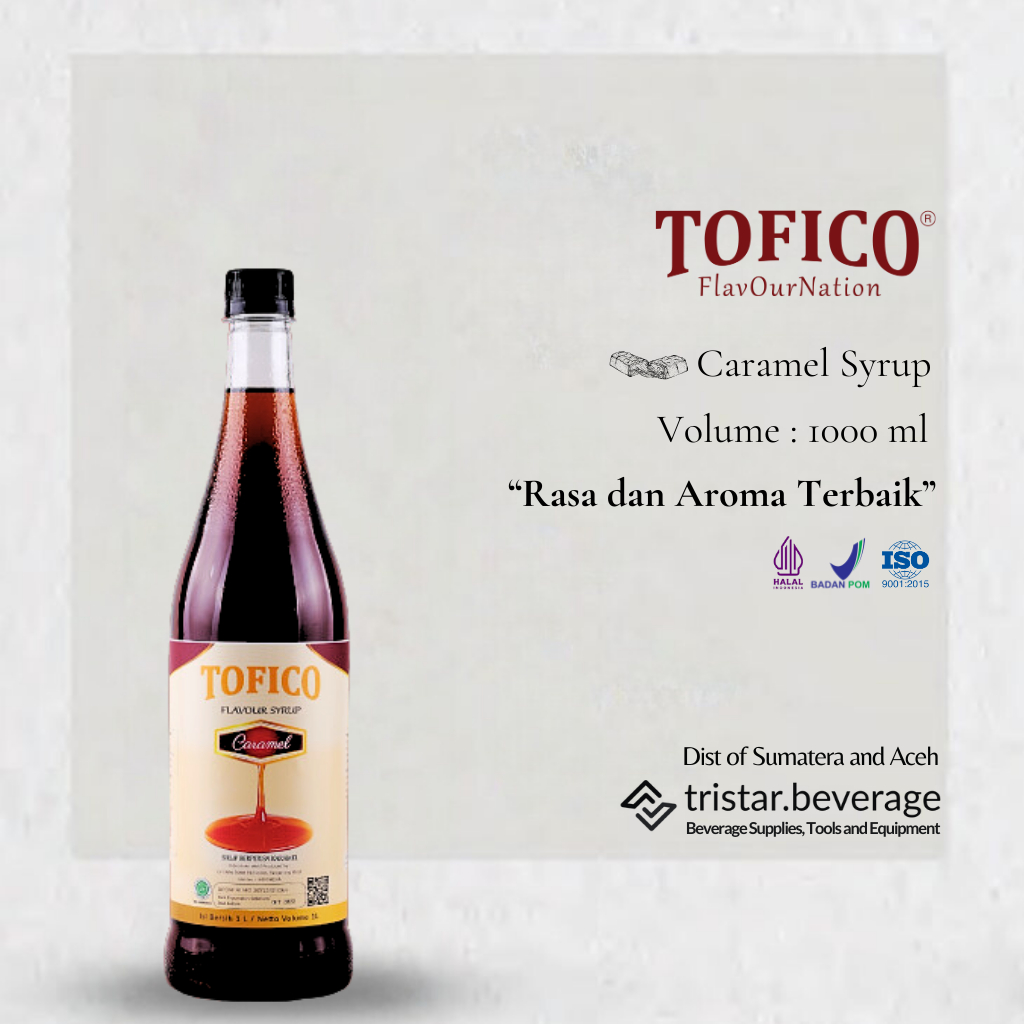 

TERLARIS - Sirup Premium Rasa Karamel / Caramel - Tofico Syrup 1 Liter