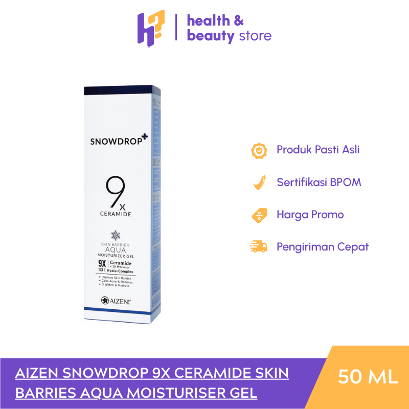 AIZEN SNOWDROP 9X CERAMIDE SKIN BARRIES AQUA MOISTURISER GEL