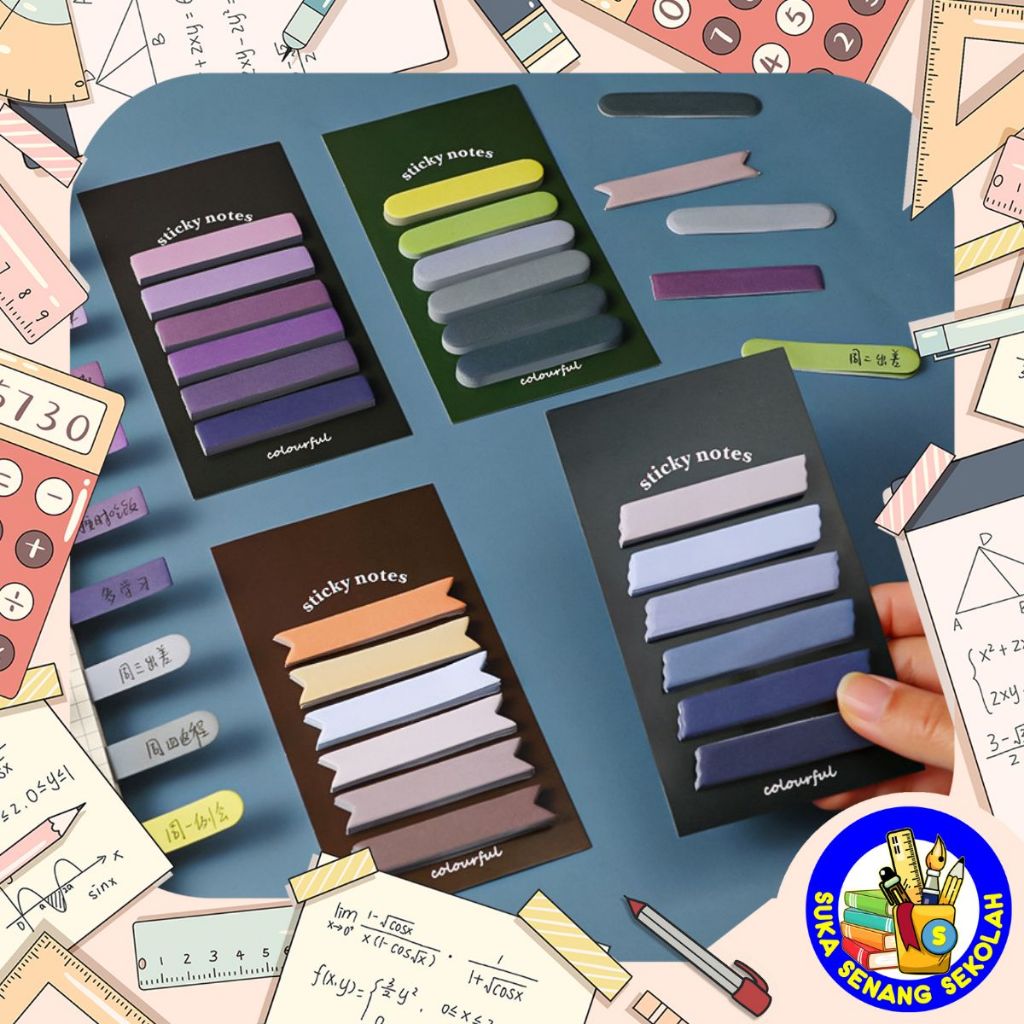 

Sticky Note Morandi 12x7cm / Kertas Memo / bookmark AT0078