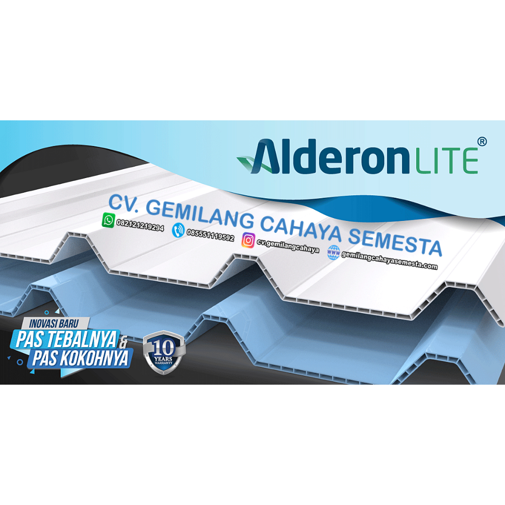 Alderon Lite ( 6 meter ) / Atap UPVC Twin Wall