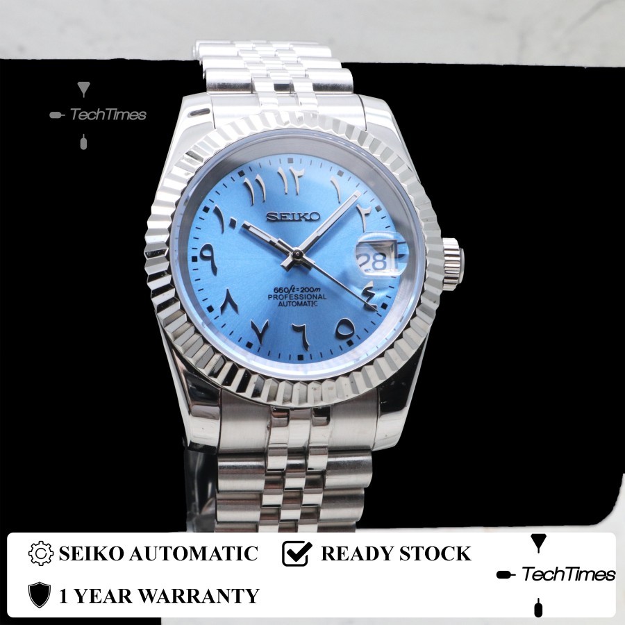 Seiko Datejust Mod Arabic Blue Datejust NH35 Automatic 36MM 39MMM