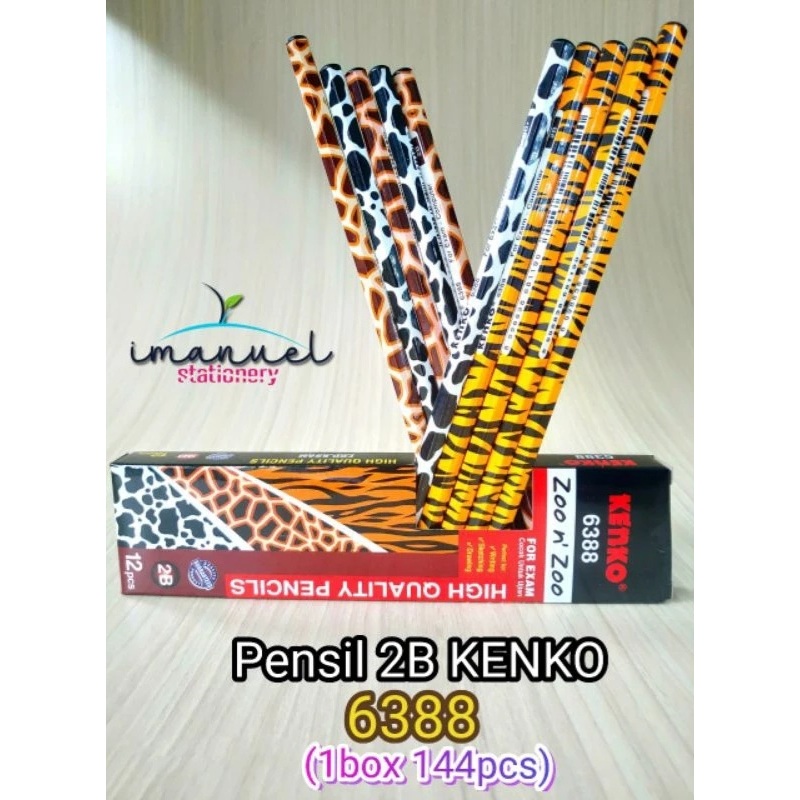 

Pensil 2B Kenko 6388 Motif Zoo (12pcs)