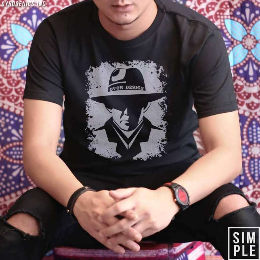 kaos pria jumbo 2XL/5XL