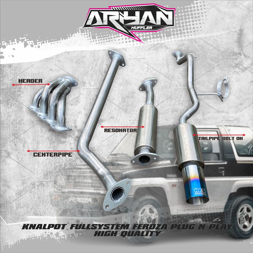 KNALPOT FULLSYSTEM FEROZA - HIGH QUALITY