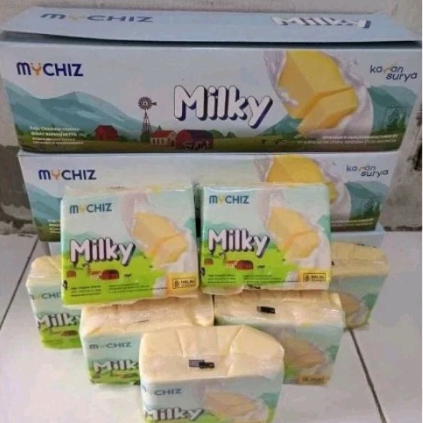 

keju Mychizz Milky PER BOX isi 8 pcs @250 gr