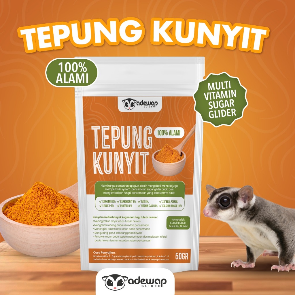 ADEWAP GLIDER Tepung Kunyit Bubuk