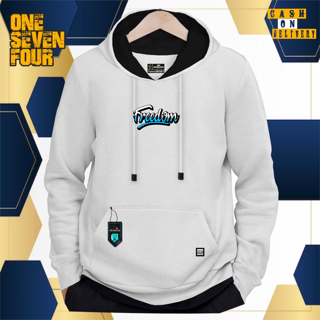 Sweater hoodie pria bahan tebal fleece 280 GSM Hoodie pria keren warna putih Jaket hoodie cowo 100% 