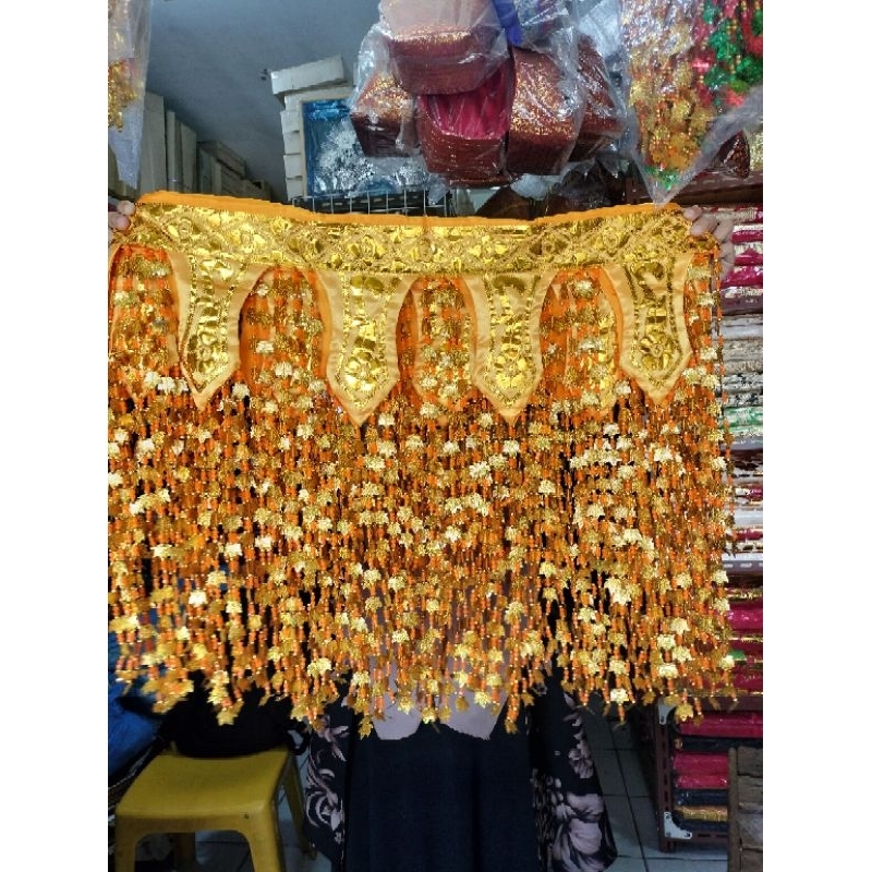 Ondas/Tirai Pelaminan Aceh/Melayu/Bugis/Padang Panjang 65cm