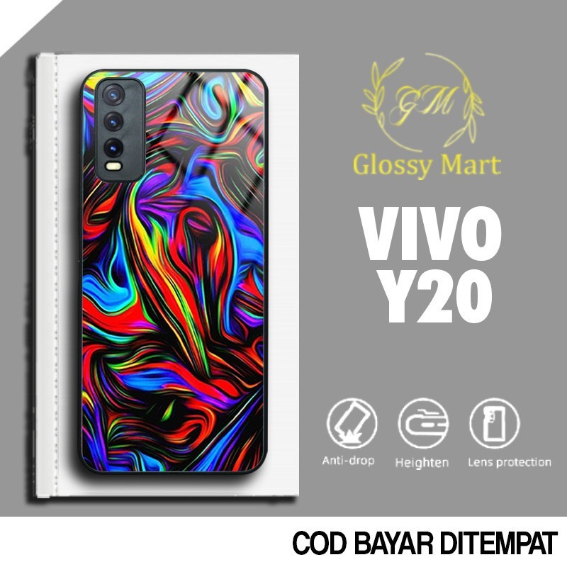 Case Vivo Y20 Terbaru Abstrak Kubik Casing Vivo Y20 Hardcase Softcase Glossy Kesing Terlaris Glossy