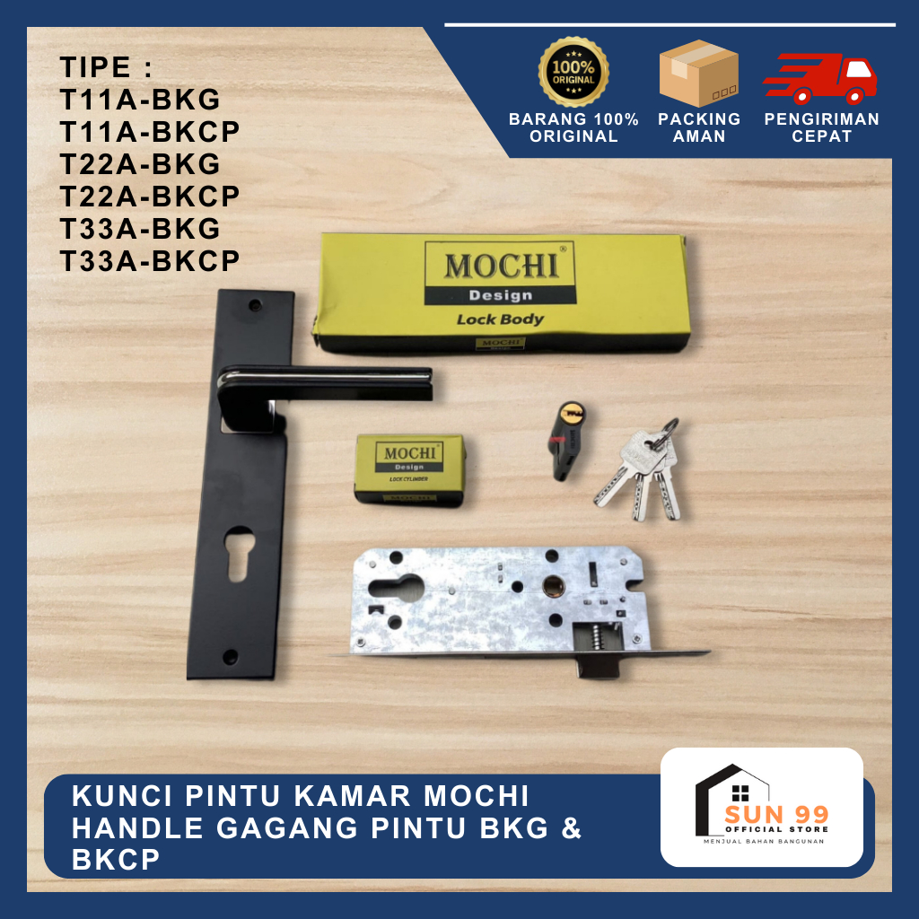 Kunci Pintu Kamar MOCHI Handle Gagang Pintu MOCHI BKG & BKCP