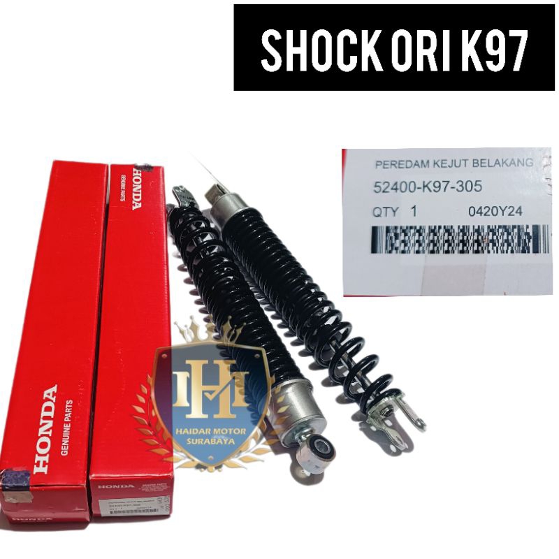 Shock breaker belakang pcx 150/pcx hyb sepasang ori ahm