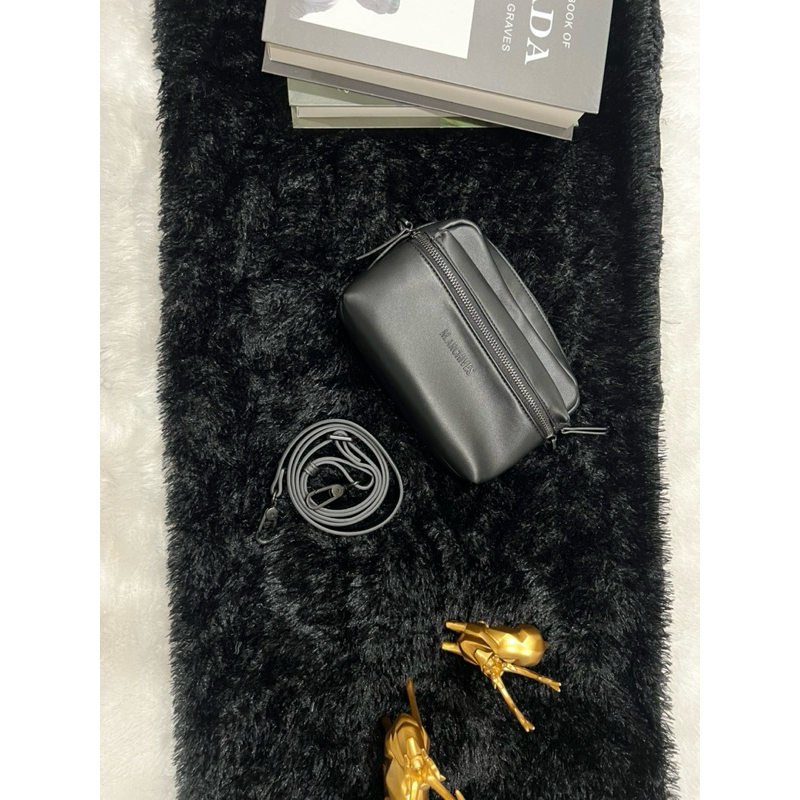 Bershka Men Clutch and Sling Bag Black Ori