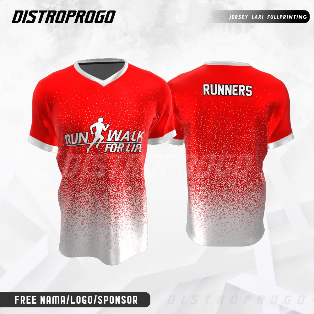 Jersey Baju Pelari Indonesia 207  - Custom Fullprint Dryfit Premium Kaos Olahraga Running Pria Wanit