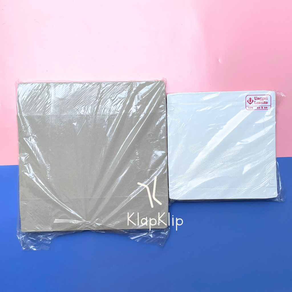Kotak Kue / Dus Kue / Box , Makanan, Nasi | Ukuran 18x18| Putih Polos UNGGUL LEZATTO